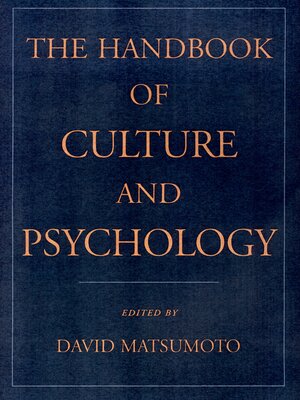 cover image of The Handbook of Culture and Psychology